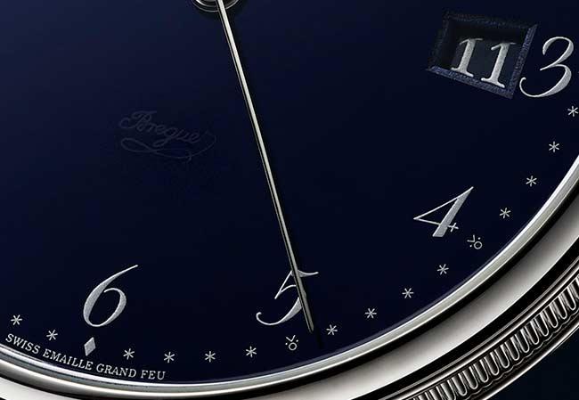 BREGUET寶璣Classique 5177色大明火琺瑯面盤腕錶寶璣隱蔽性簽名。