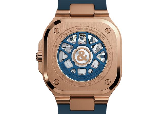 BELL & ROSS BR05 Skeleton Gold Blue腕錶