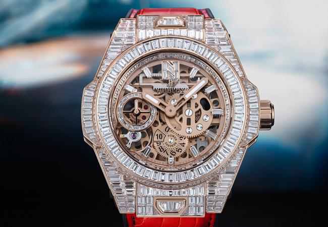 宇舶Big Bang Meca-10 Nicky Jam皇金鑽圈腕錶