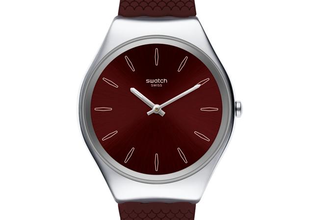 SWATCH SKIN Irony勃根地紅款