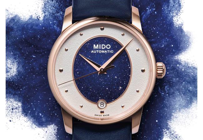 美度Baroncelli Wild Stone永恆系列彩石腕錶