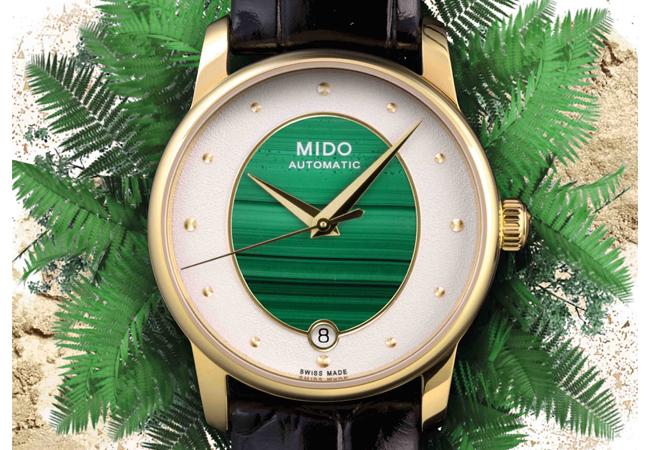 美度Baroncelli Wild Stone永恆系列彩石腕錶