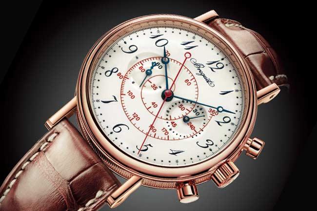 紅色計時螺旋  寶璣Classique 5247計時碼錶