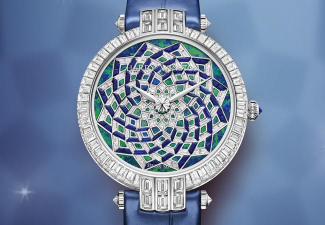 海瑞溫斯頓Premier系列Hypnotic Opal Mosaic36毫米自動腕錶