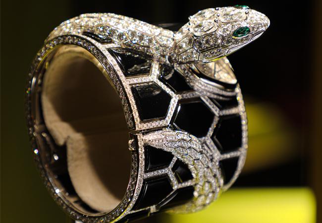 寶格麗Serpenti Misteriosi頂級縞瑪瑙珠寶神秘錶