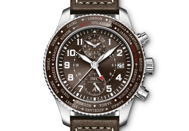 IWC飛行員系列世界時區計時腕錶「80 年紐約之旅」