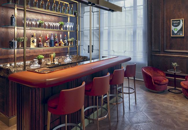 卡地亞專賣店“寓所”的吧檯