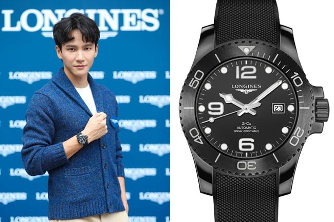 曹晏豪帥氣詮釋浪琴深海征服者系列消光黑陶瓷腕錶