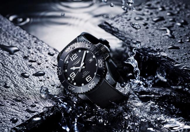 浪琴表HydroConquest深海征服者系列消光黑全陶瓷腕錶