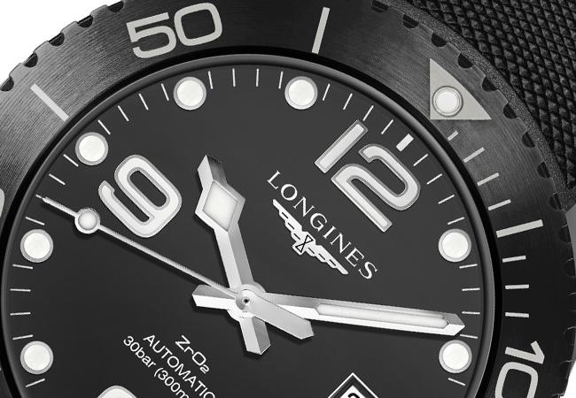 浪琴表HydroConquest深海征服者系列消光黑全陶瓷腕錶