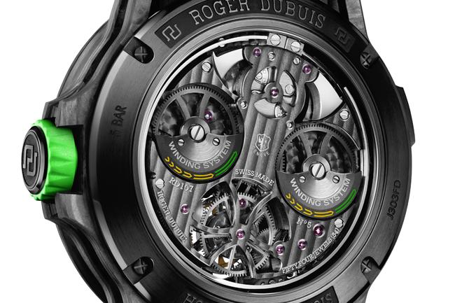 羅杰杜彼三問飛行陀飛輪腕錶