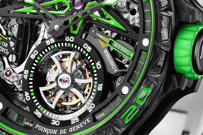 羅杰杜彼三問飛行陀飛輪腕錶