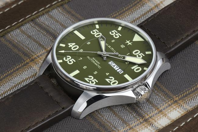 與Schott NYC合作 漢米爾頓Khaki Pilot Schott NYC 