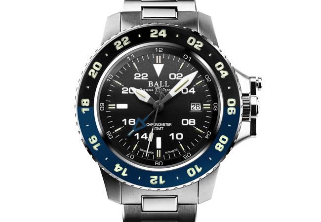 波爾錶AeroGMT II黑藍錶圈款