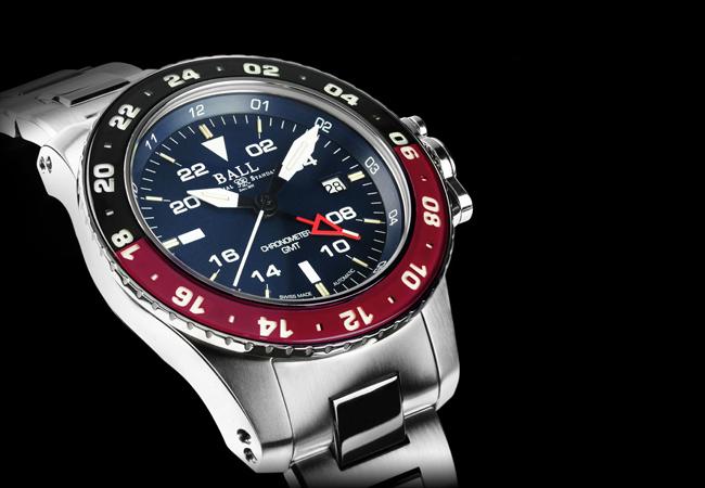 波爾錶AeroGMT II黑紅錶圈藍面款