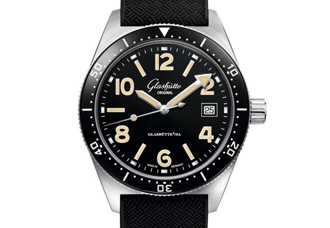 格拉蘇蒂原創SeaQ黑面橡膠錶帶款