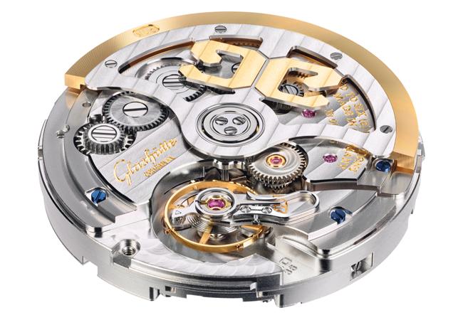格拉蘇蒂原創SeaQ Panorama Date錶款搭載36-13雙向自動盤自動上鍊機芯