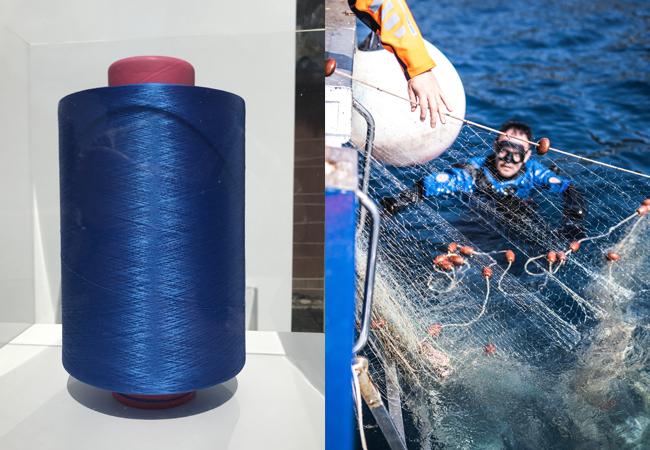 百年靈回收漁網做紗線