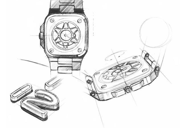 BELL & ROSS BR 05 Gold 18K金腕錶