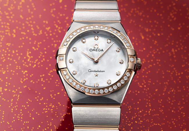 歐米茄星座系列曼哈頓28毫米腕錶