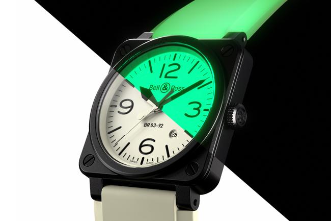 整只都會發光 BELL & ROSS BR03-92 Full Lum限量腕錶