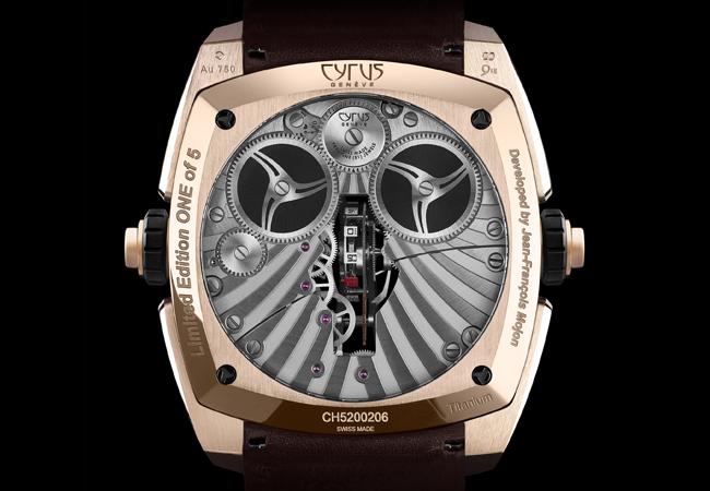 CYRUS Klepcys Vertical Skeleton Tourbillon腕錶搭載CYR625手上鍊機芯