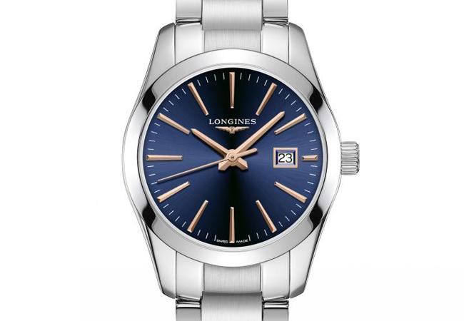 浪琴表征服者經典系列女仕腕錶