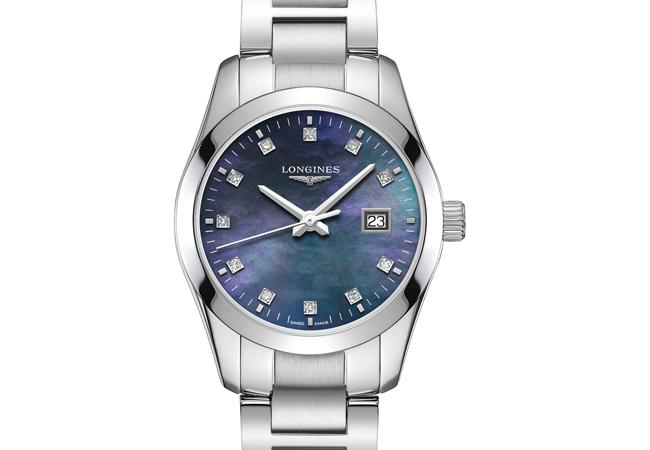 浪琴表征服者經典系列女仕腕錶