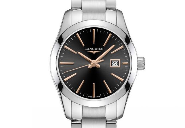 浪琴表征服者經典系列女仕腕錶