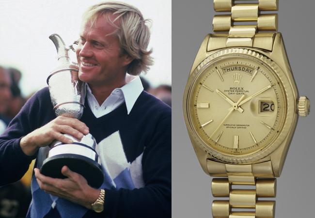 勞力士型號1803星期日曆型黃金腕錶