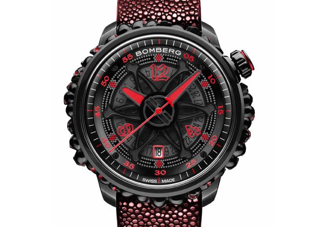 炸彈錶紅色骷髏魅影自動大三針款