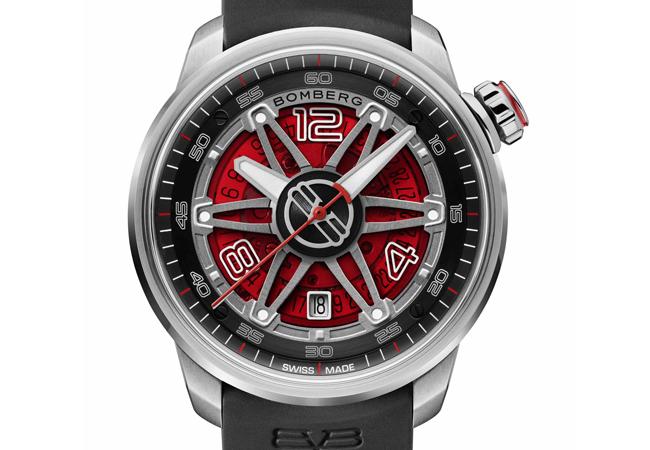 炸彈錶BB-01腕錶全鋼紅面大三針款