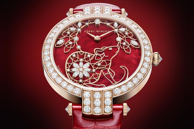 剪紙藝術 海瑞溫斯頓卓時Premier系列金鼠年限量生肖腕錶