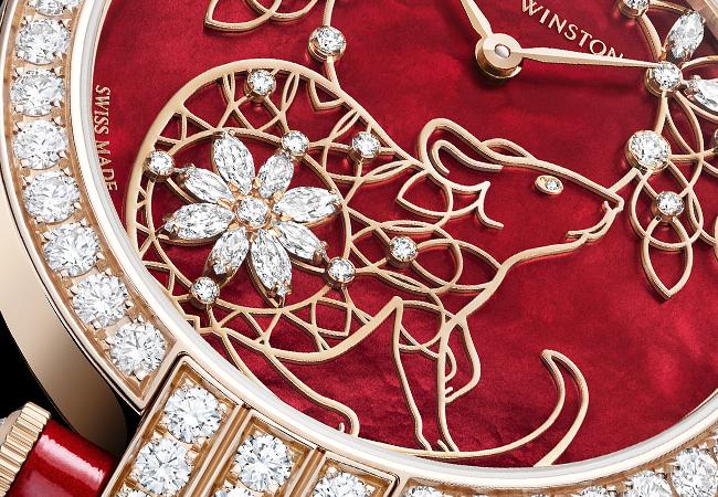 海瑞溫斯頓卓時Premier系列金鼠年限量生肖腕錶