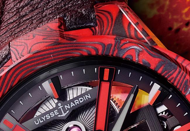 雅典錶鏤空X岩漿腕錶