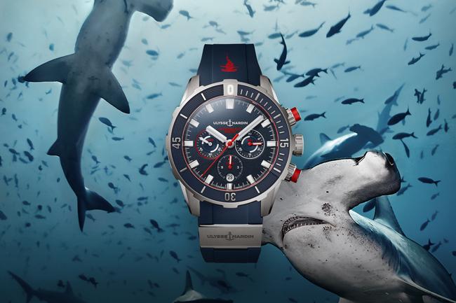 潛水系列新篇章再啟 雅典錶錘頭鯊潛水計時腕錶限量版