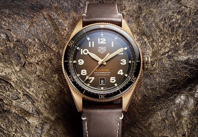 泰格豪雅Autavia系列青銅款腕錶