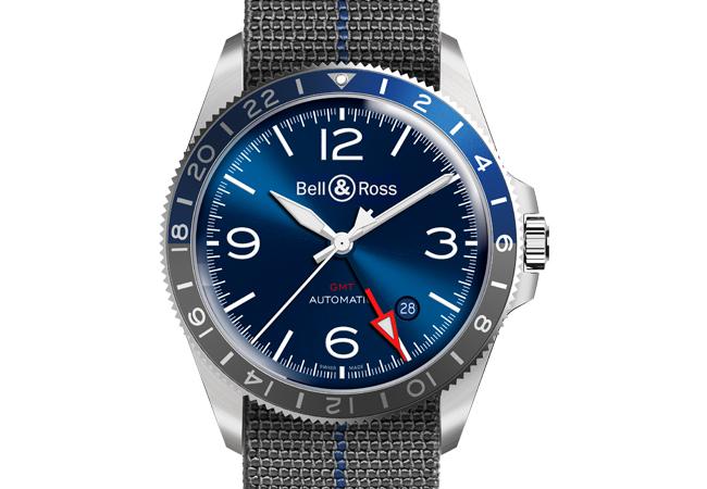 BELL & ROSS BRV2-93 GMT Blue