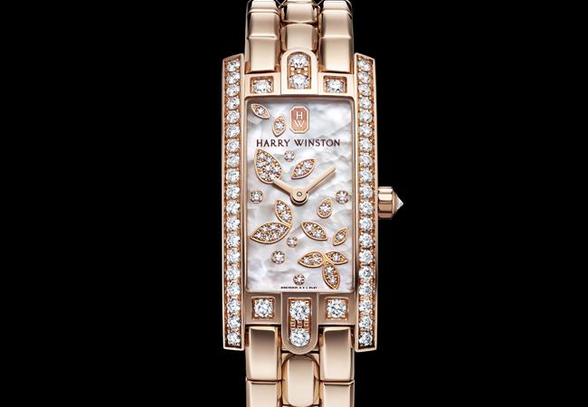 海瑞溫斯頓第五大道Avenue C Mini系列Lily Cluster腕錶