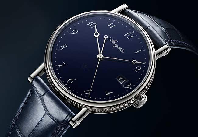 BREGUET寶璣Classique 5177藍色大明火琺瑯面盤腕錶