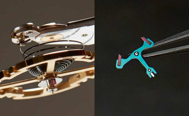 BREGUET寶璣Classique 5177藍色大明火琺瑯面盤腕錶內置的777Q自動上鍊機芯採用防磁的矽游絲與矽擒縱叉。