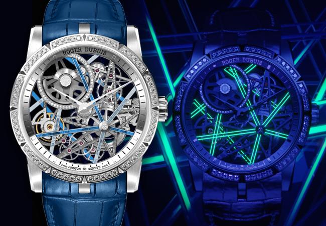 羅杰杜彼Excalibur Blacklight 鏤空自動上鍊腕錶