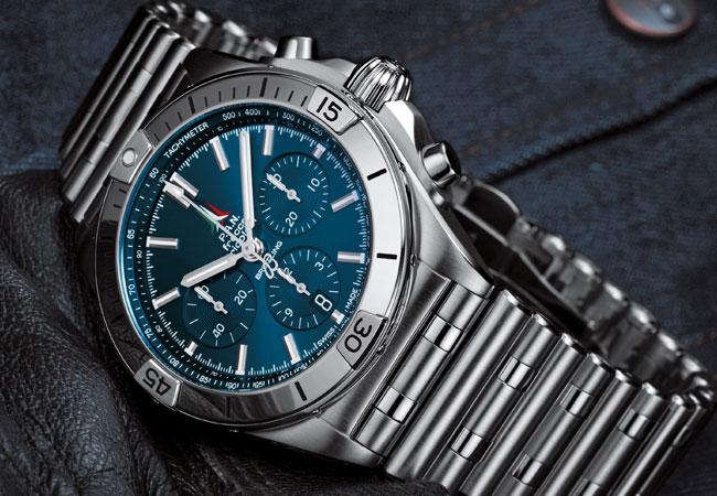 百年靈CHRONOMAT B01 42 FRECCE TRICOLORI 機械計時腕錶限量版