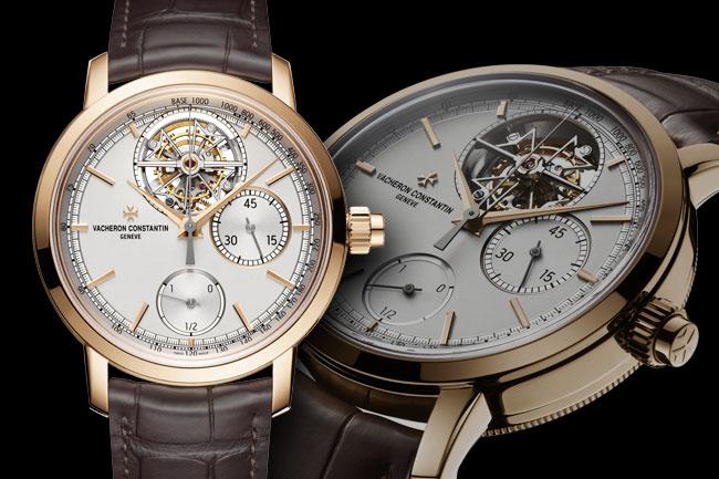 單按把計時陀飛輪 江詩丹頓Traditionnelle陀飛輪計時腕錶