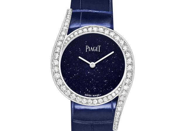 PIAGET Limelight Gala系列18K白金鑲鑽珠寶腕錶 