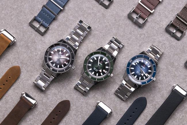 漸層面盤深潛海底 雷達表庫克船長300米復刻自動腕錶