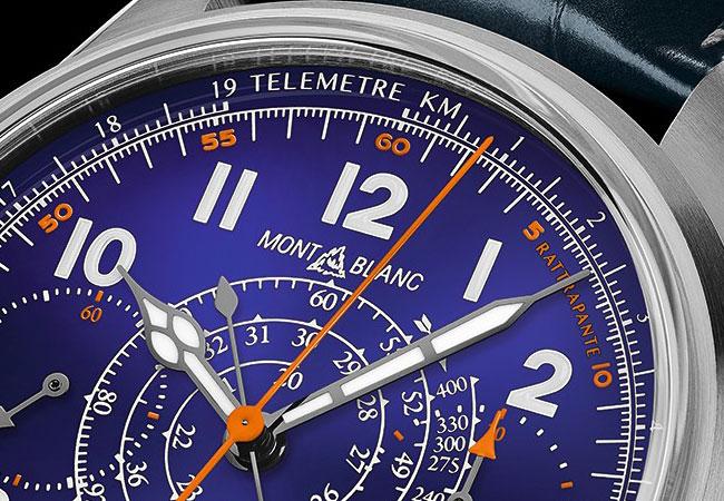 萬寶龍1858系列雙秒追針計時碼錶限量款100