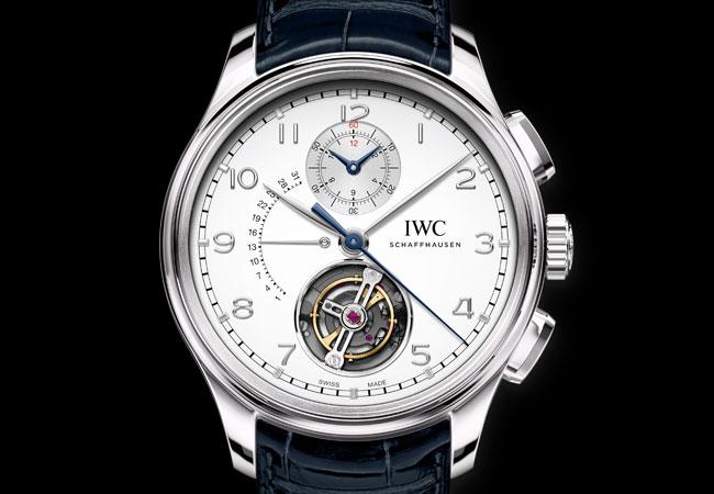 IWC葡萄牙系列陀飛輪逆跳計時腕錶