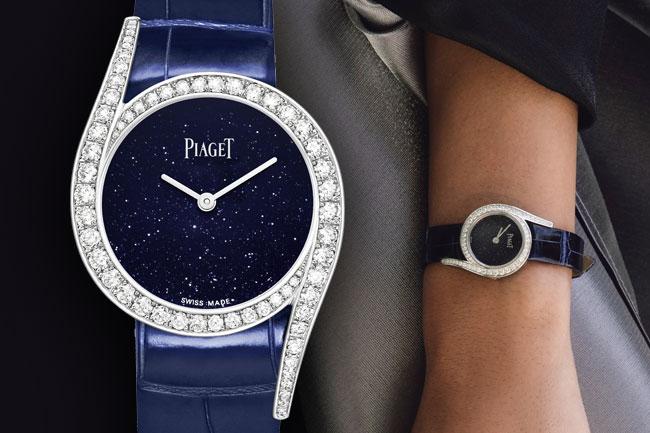 伯爵2020新品Limelight Gala系列18K白金鑲鑽珠寶腕錶