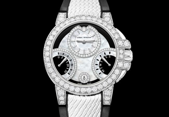 海瑞溫斯頓海洋Ocean系列雙逆跳功能腕錶